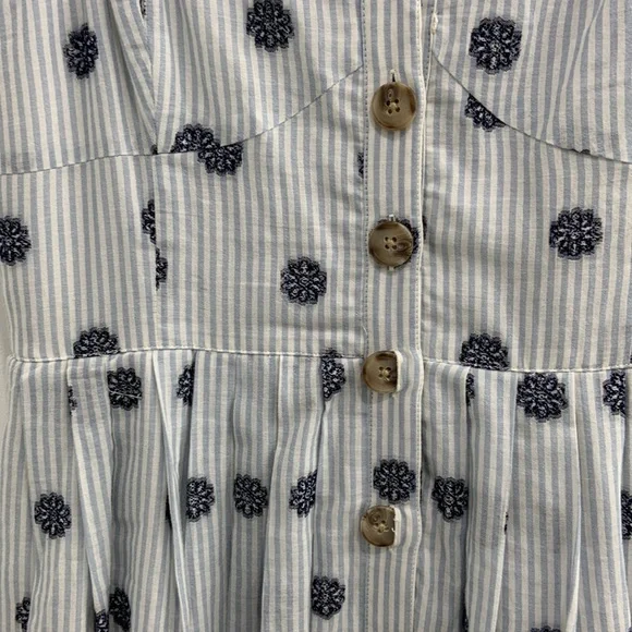 Anthropologie Maeve sundress in blue pinstripe - Picture 2 of 3